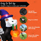 5 FT Halloween Inflatables Light up Pumpkin Skeleton Wiener Dog Long Halloween Inflatables Outdoor Decorations,Blow up Halloween Yard Decorations